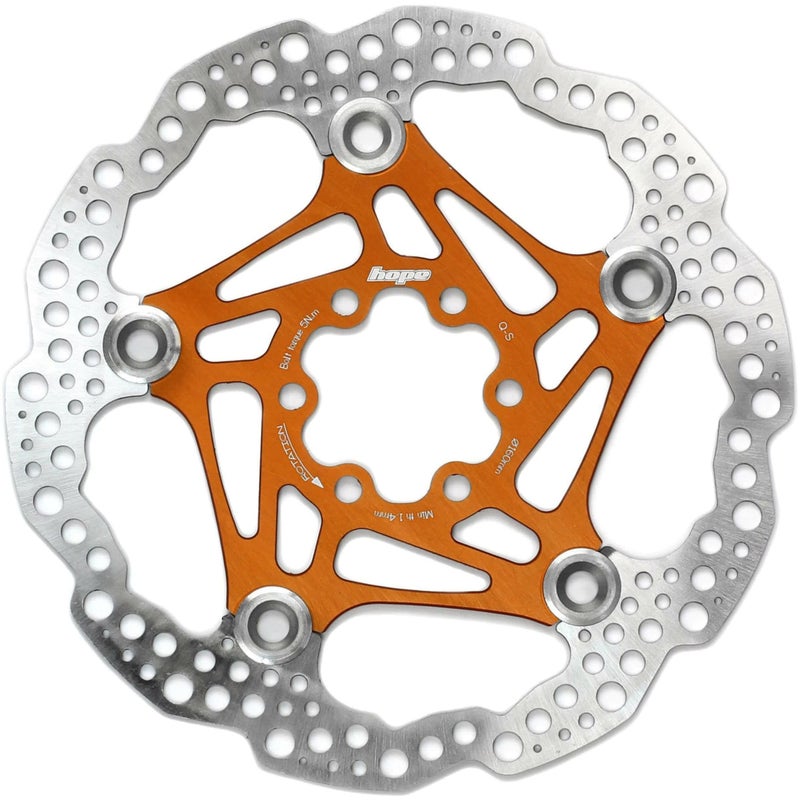 Hope Floating Disc Rotor: 180mm Orange - Image 5